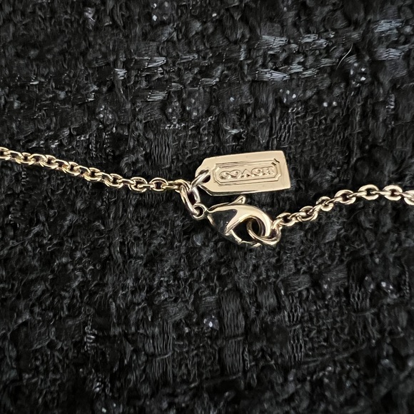 Coach Circle Round Charm Necklace - Gold hardware - Picture 4 of 4